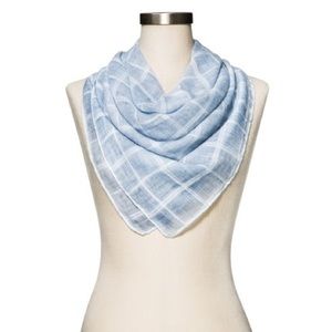 A New Day Blue Check Scarf